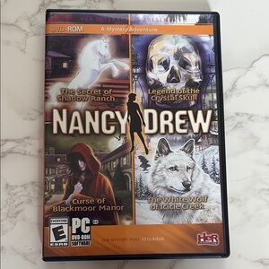 Nancy Drew Mystery Adventure PC DVD-ROM- Shadow Ranch, Crystal Skull, Blackmoor
